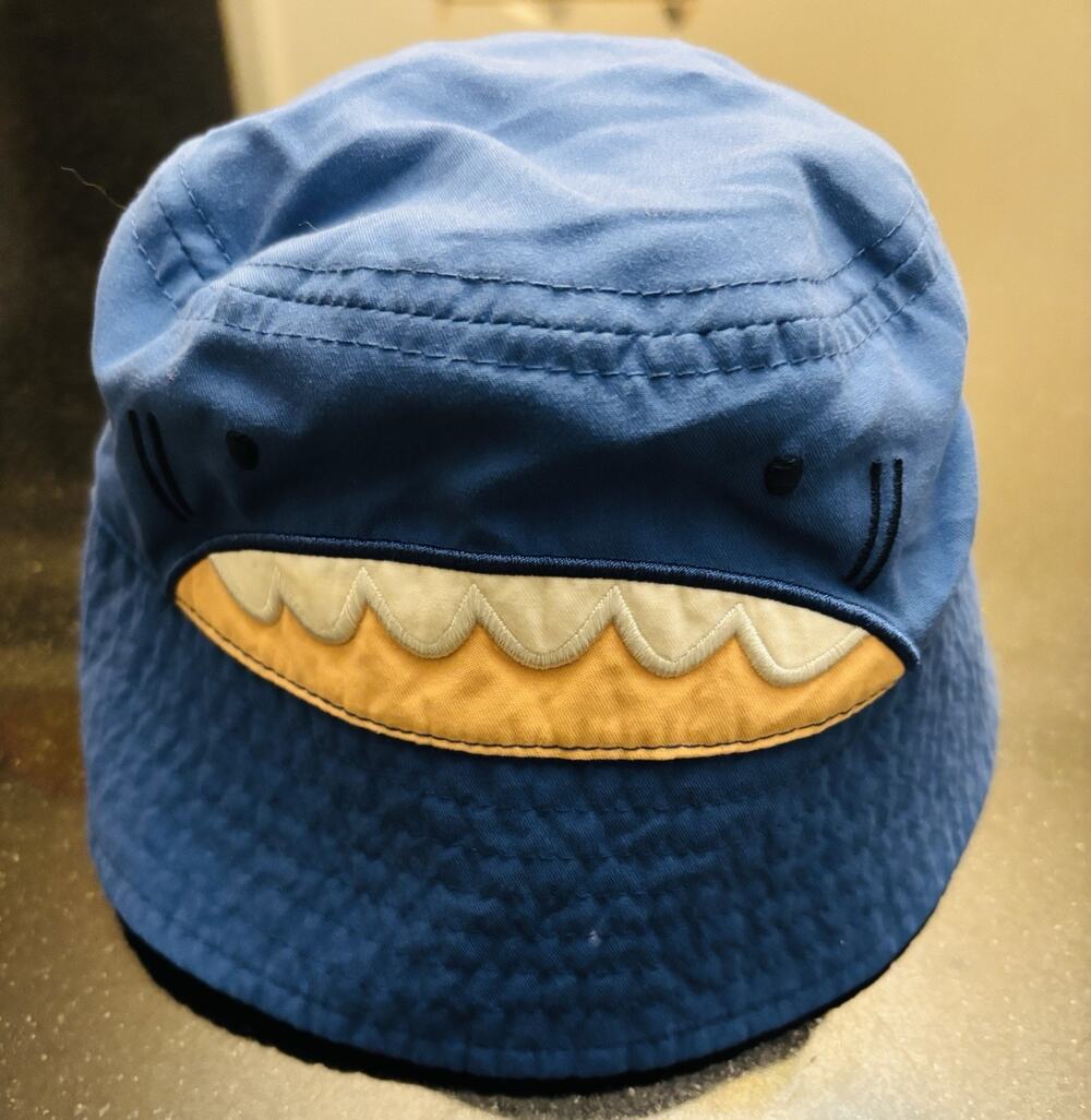 Shark Bucket Sun Hat Blue 6-12 Months Fisherman Beach Carter’s Toddler Ocean